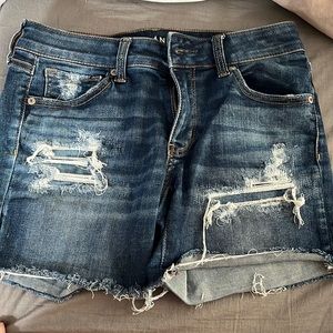 AE Denim MIDI Shorts Size 4
